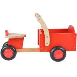 Bandits and Angels - Houten bakfiets Litte Rider red
