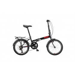 Altec 20 inch Vouwfiets Aluminium 6V Zwart/Rood