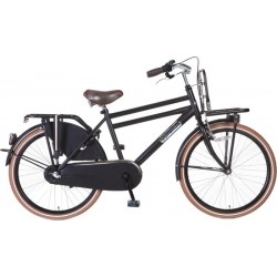 Popal Daily Dutch Basic+ 24 Inch Jongens 3V Terugtraprem Matzwart