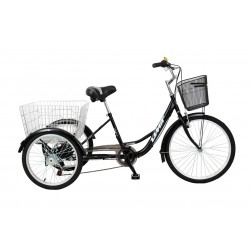 Umit Cargo 20 inch Volwassen Driewieler Black