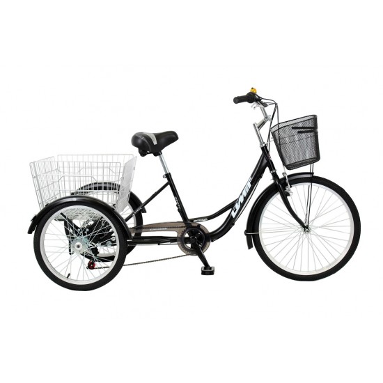 Umit Cargo 20 inch Volwassen Driewieler Black